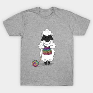 Crocheting Sheep T-Shirt